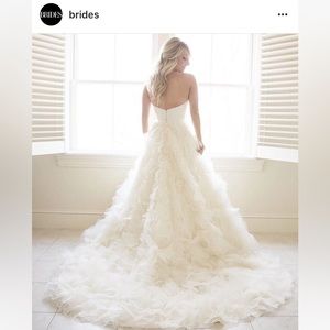 Custom Lazaro Wedding Dress. Style 3161 but with no jewels on bodice or skirt.